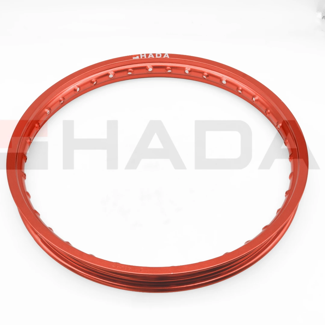 AROS DE LLANTA ALUMINIO DEL. 17X1.40 ROJO