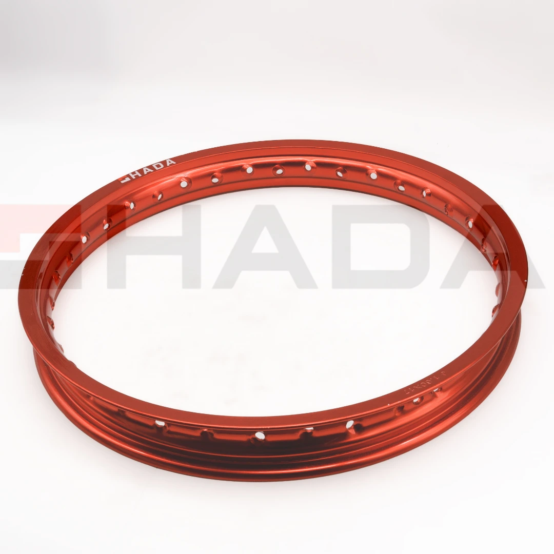 AROS DE LLANTA ALUMINIO TRAS. 17X1.60 ROJO