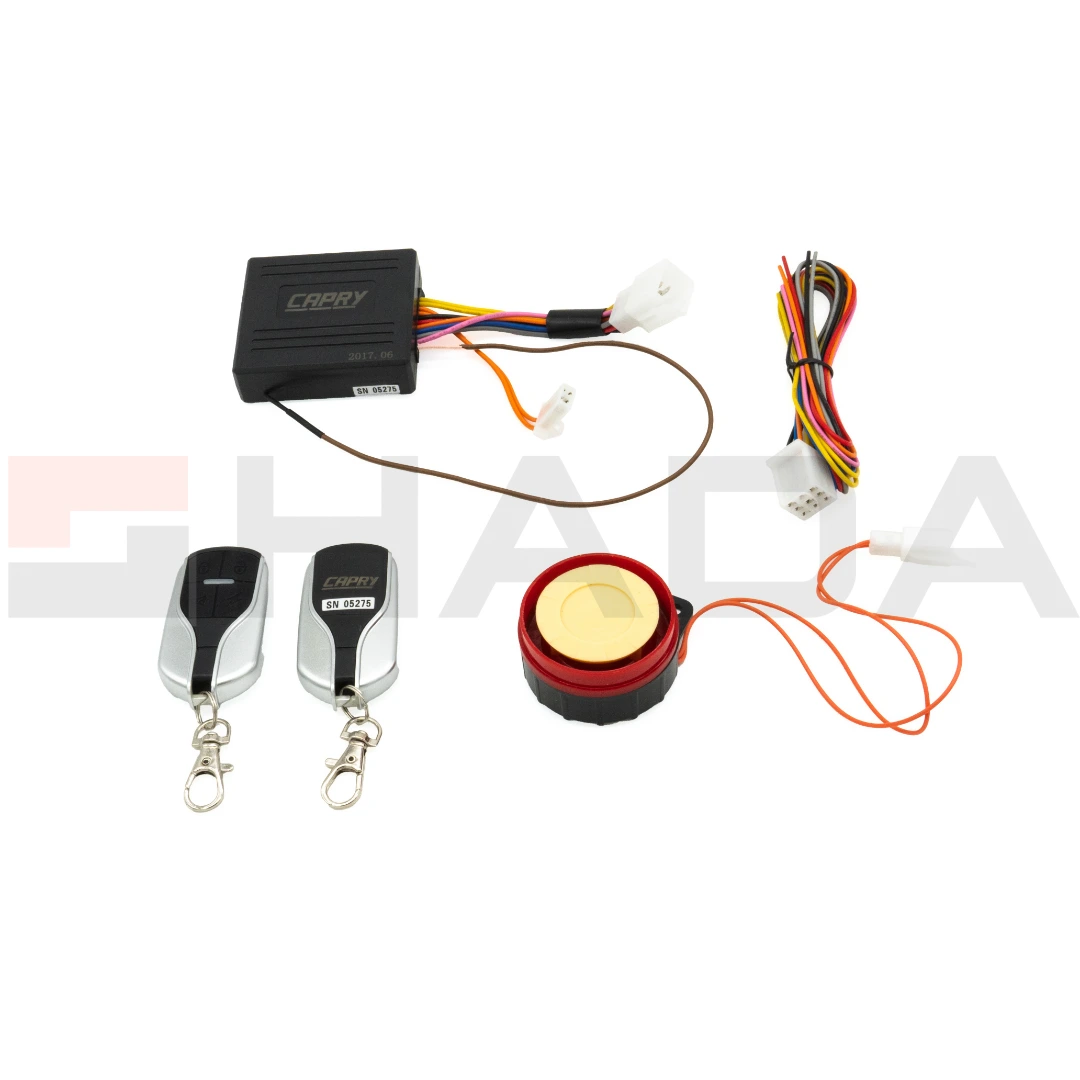 ALARMA PARA MOTO S/PRESENCIA; C/ARRANUE DE DISTANCIA Y CORTE DE CORRIENTES  KIT