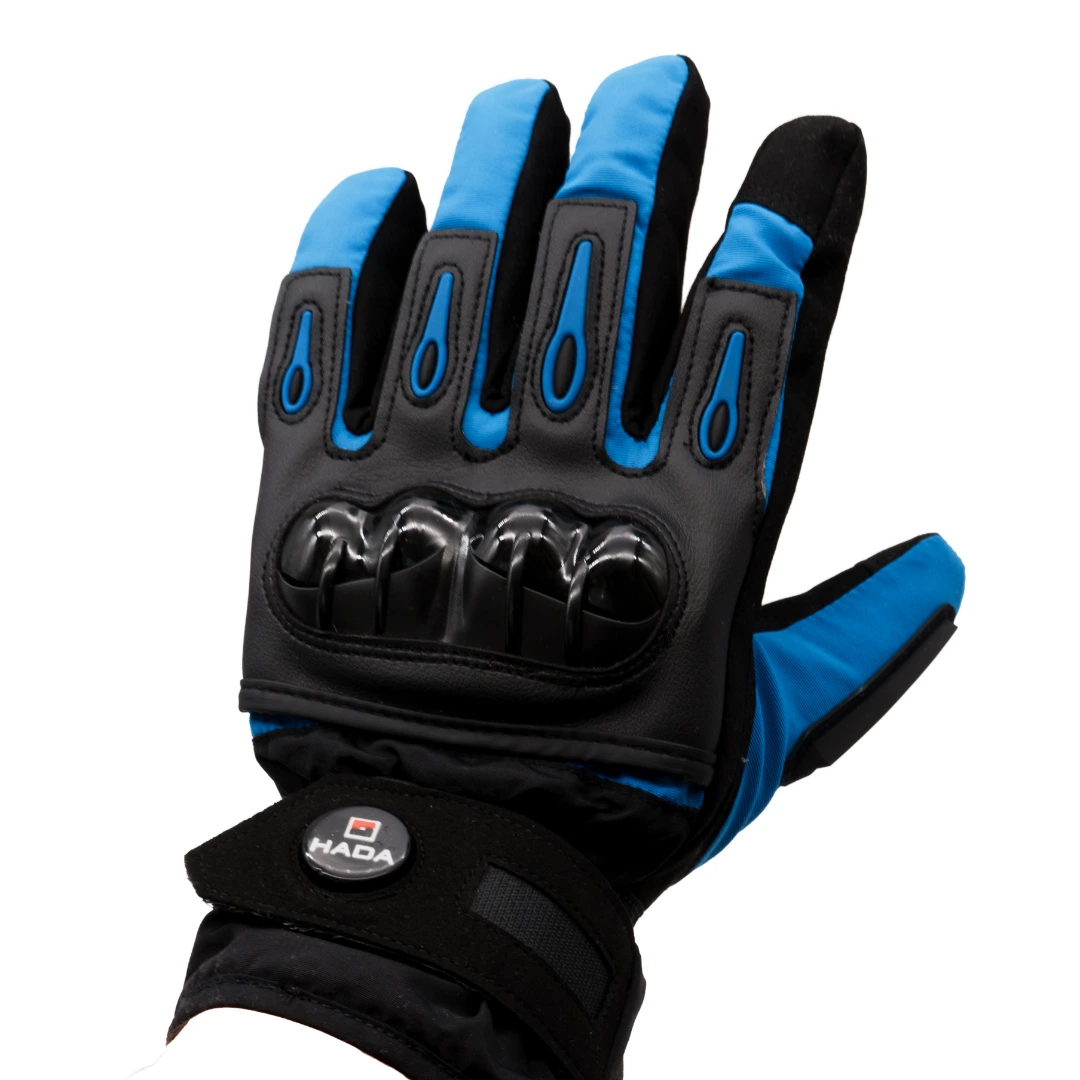 GUANTES,CABALLERO,NEGRO Y AZUL