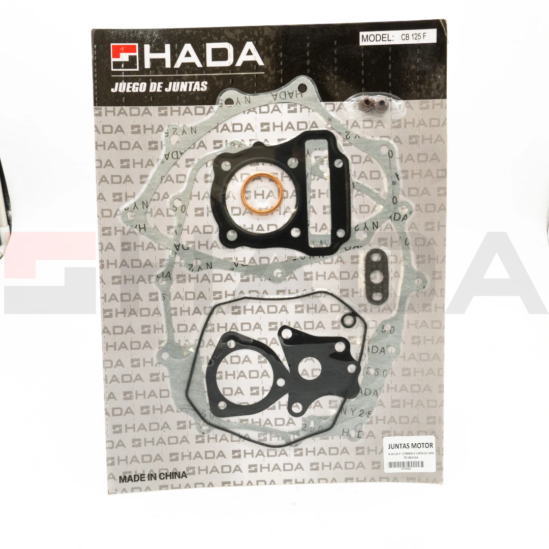 JUNTAS DE MOTOR H.CB 125 F TWISTER C/ORINGS Y JUNTA DE TAPA DE VALVULA
