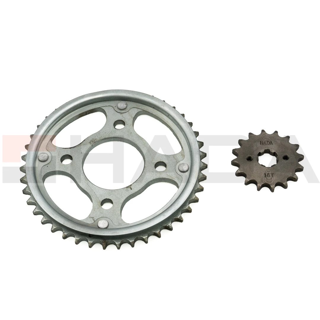KIT CORONA Y PIÑON H.TITAN 150 428-43T/16T C/PROTECTOR