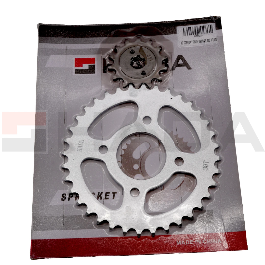 KIT CORONA Y PIÑON B.ROUSER 220 520-36T/14T