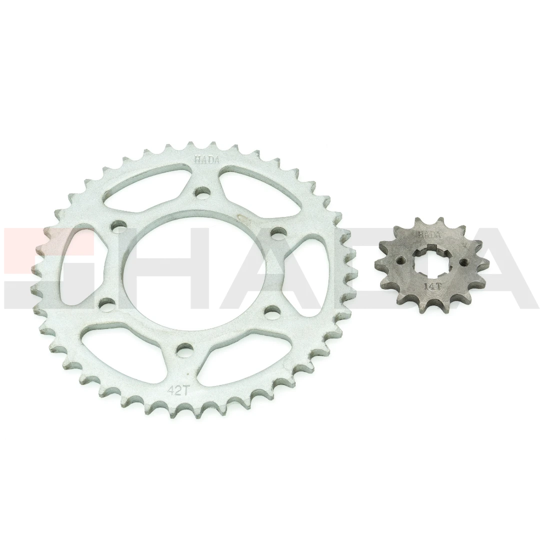 KIT CORONA Y PIÑON Y.FZS 150 428-42T+14T