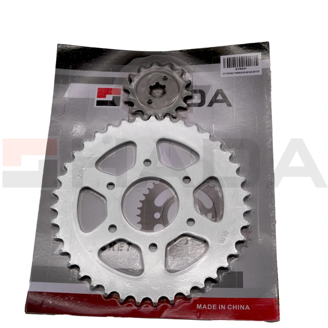 KIT CORONA Y PIÑON B.ROUSER NS 200 520-39T/14T