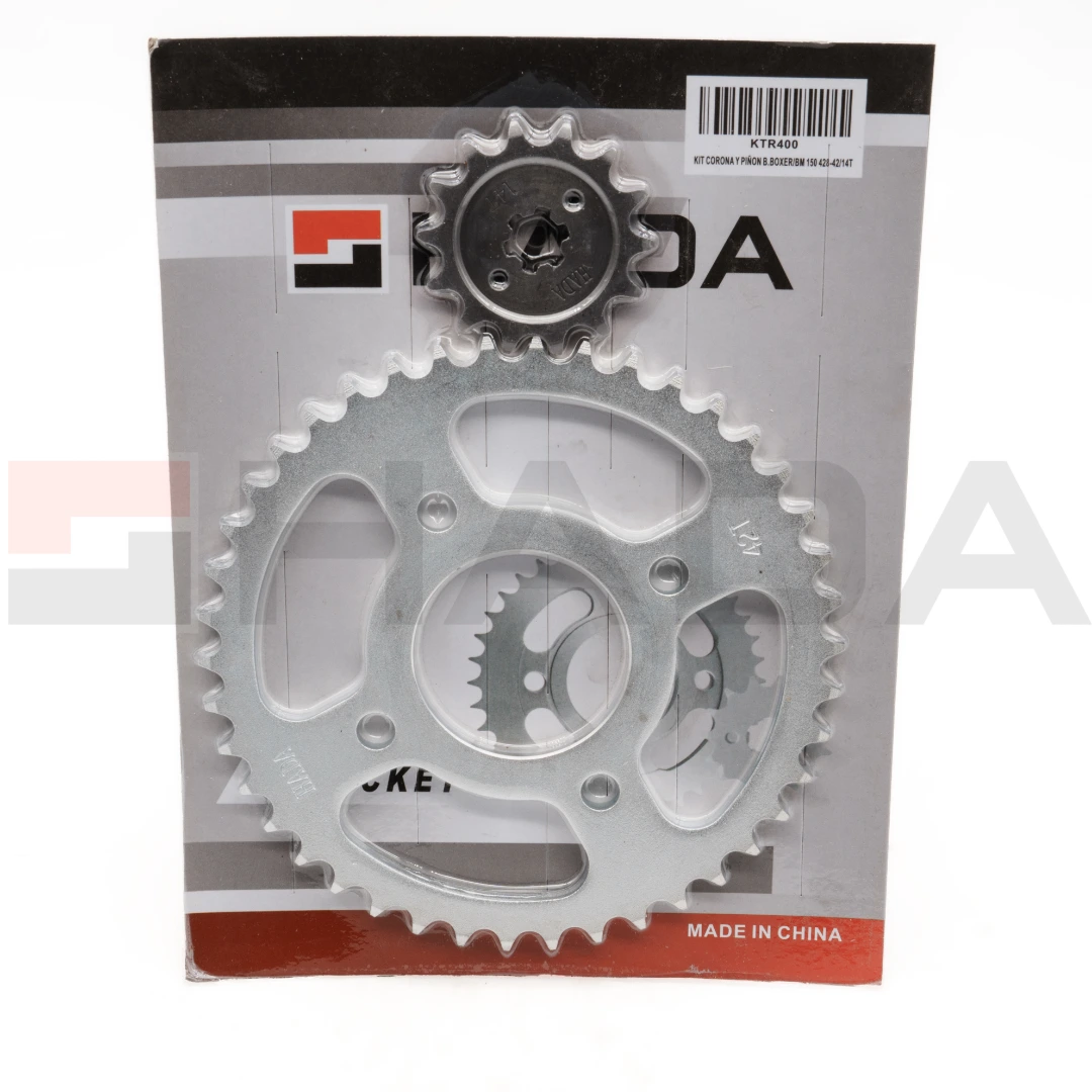 KIT CORONA Y PINON B.BOXER/BM 150 428-42/14T