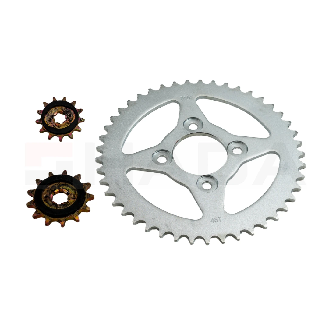 KIT CORONA Y PINON TVS RTR 200 FI 520-45/13T