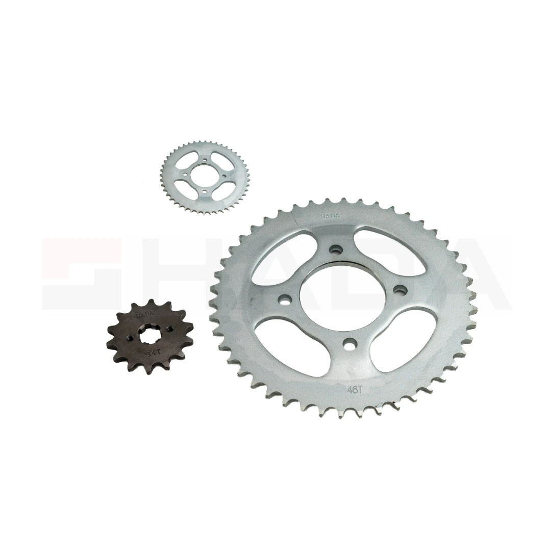 KIT CORONA Y PINON TVS RAIDER 125 428-46/14T
