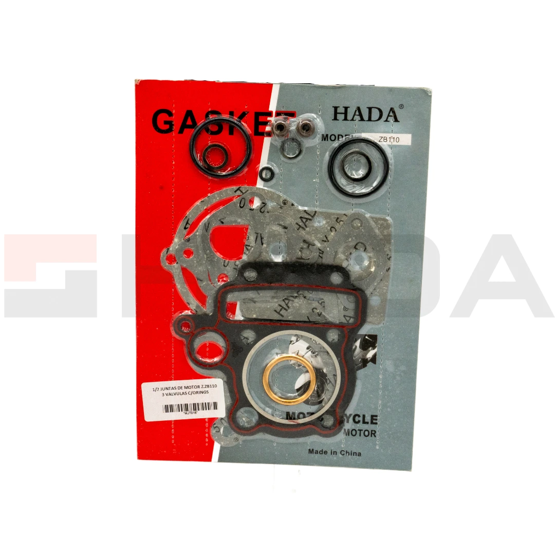 1/2 JUNTAS DE MOTOR ZANELA ZB 110 3 VALVULAS C/ORINGS