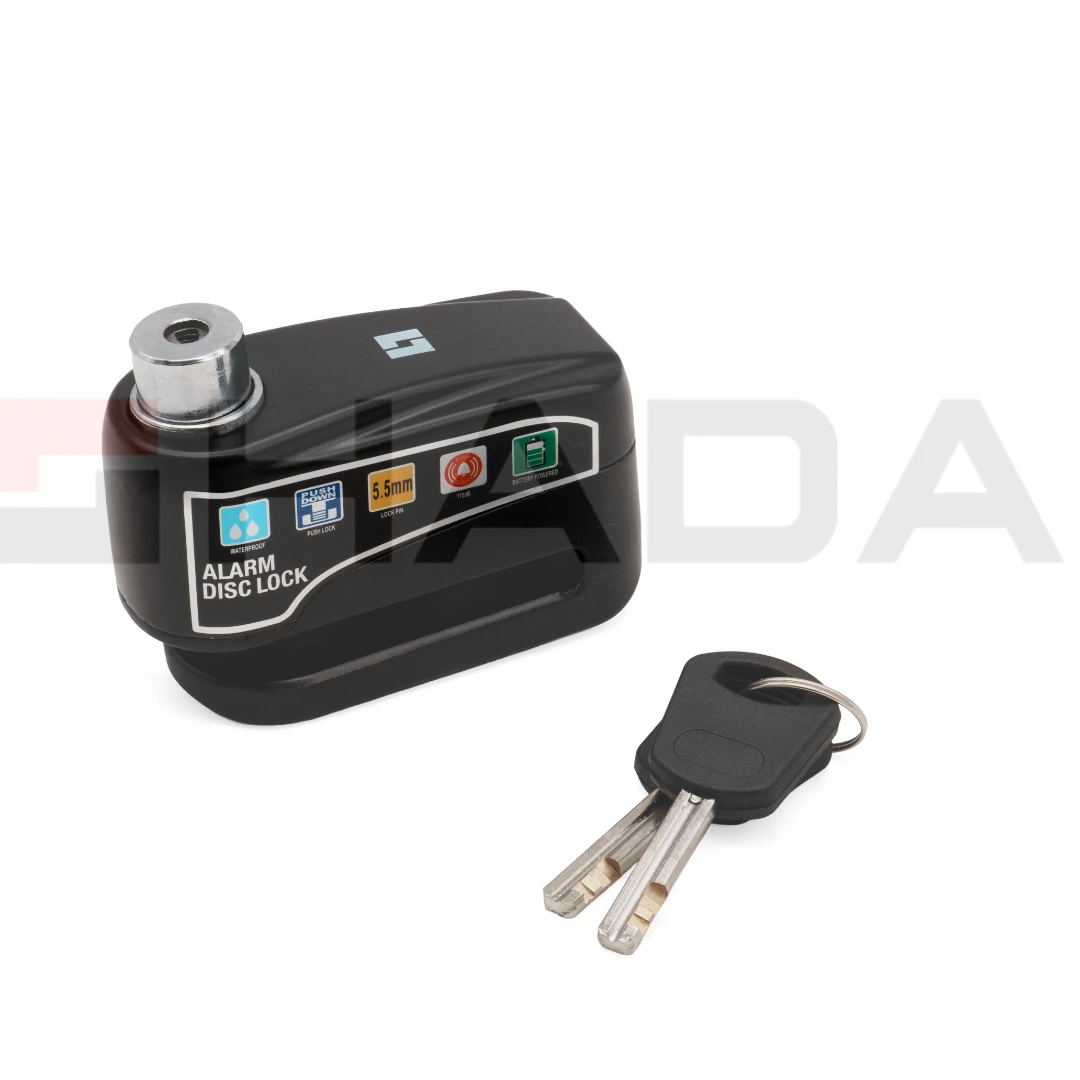 Traba discos de 6 mm con alarma,  llaves plana